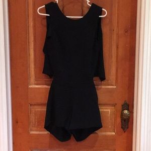 Club Monaco Lindsey romper in black